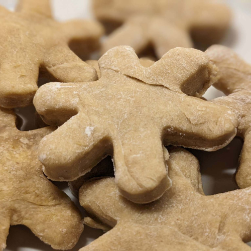 baked peanut butter dog treats